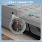 HOMCOM Pull Out Sofa Bed, Sleeper Sofa Couch with USBâ€‘A+C, Small Linen Loveseat Futon Couch for Living Room, Grey