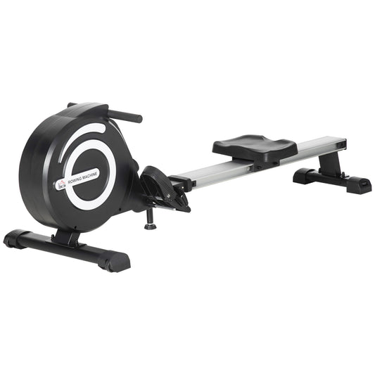 Soozier Magnetic Rowing Machine Adjustable Resistance Rower with LCD Digital Monitor Fully Body Health & Fitness for Home Use