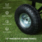 Outsunny 342L Utility Wagon Cart with Removable Mesh Sides to Convert into Flatbed for Beach Lawn Yard