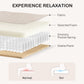 HOMCOM 3 Seater Sofa, Modern Couch with Pocket Spring, Linen Upholstered, Thick Padded, Beige