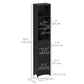 HOMCOM Tall Wooden Bathroom Cabinet Storage Organizer Kitchen Bedroom Decorative
