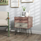 HOMCOM Side Table with Drawers, Nightstand, Bedside Table, Sofa End Table, for Bedroom, Brown