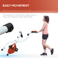 Soozier Foldable & Quiet Exercise Bike with 8-Level Magnetic Resistance, Pulse Sensor, Wheels and LCD Monitor, Black