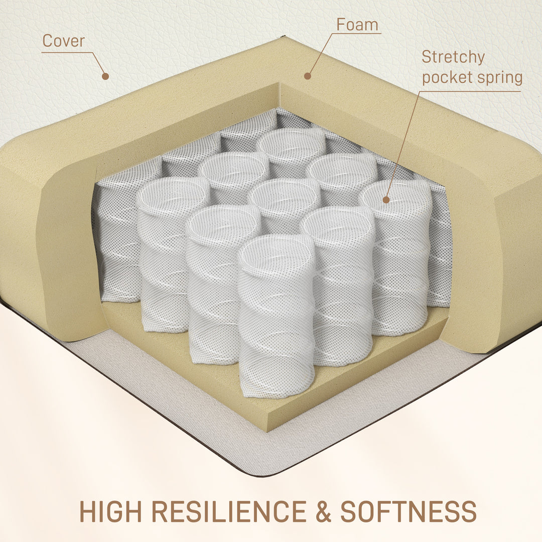 HOMCOM 8-Point Vibration Massage Recliner Chair for Living Room, PU Leather 360° Swivel Manual Reclining Sofa Rocking Chair with Remote Control, Side Pockets, Grey