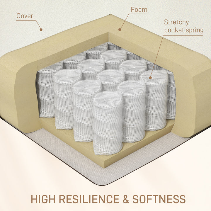 HOMCOM 8-Point Vibration Massage Recliner Chair for Living Room, PU Leather 360° Swivel Manual Reclining Sofa Rocking Chair with Remote Control, Side Pockets, Grey