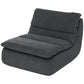 HOMCOM Floor Sofa with Single Piece Ultra High-Density Foam, Armless Floor Chair for Living Room, Bedroom, Home Office, Green
