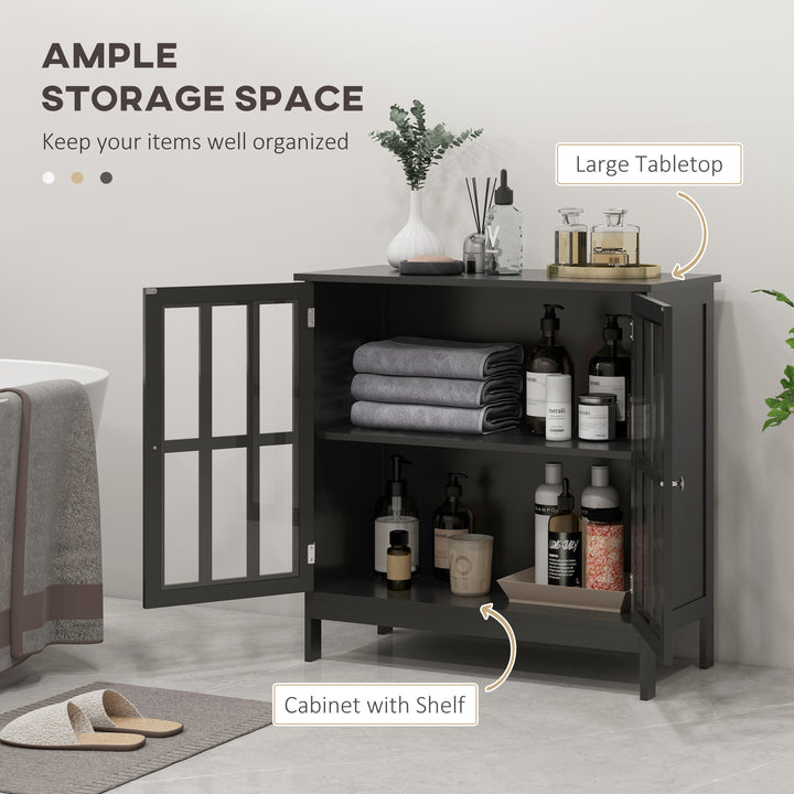 kleankin Kitchen Buffet Cabinet with 2 Doors, Modern Sideboard for Dining Room, Hallway, Living Room, Black