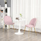 HOMCOM living room modern mid century accent fabric restaurant Lounge elegant side seat comfortable indoor furniture padded kitchen