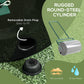 Outsunny Heavy Duty Lawn Roller, 20" Push/Tow Behind Sod Roller, Grass Flattener Filled with 11gal Water/136lbs Sand, Black