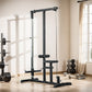 Soozier LAT Pull Down Machine Cable Machine, High and Low Pulley Station with Adjustable Seat, for Home Gym