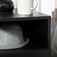 HOMCOM LED Nightstand, Bedside Table with LED Lights, Drawer, 2 Shelves, Remote, Side Table for Living Room, Bedroom