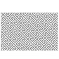 Outsunny Reversible Outdoor RV Rug, Patio Floor Mat, 5' x 8' Plastic Straw Rug for Backyard, Deck, Beach, Camping, Black & White
