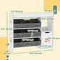 Qaba Toy Storage Organizer with 9 Non-Woven Fabric Boxes, Storage Cabinet & Shelves, for Kids Room, Nursery, Playroom, White