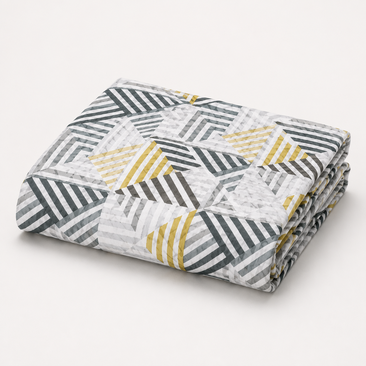 Aarniva Hotel Top Sheet Coverlet | Full XL/Queen/King | Soft & Lightweight | Modern Geo | Hotel Collection