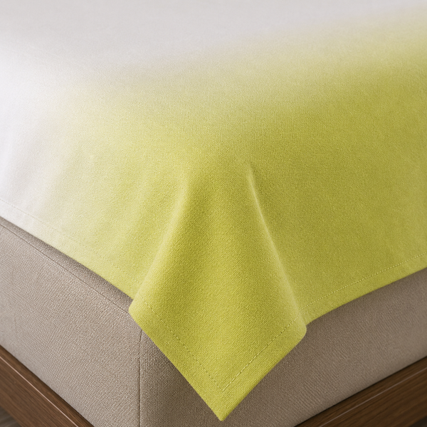 Aarniva Hotel Top Sheet Coverlet | Full XL/Queen/King | Soft & Lightweight | Ombre Lime | Hotel Collection