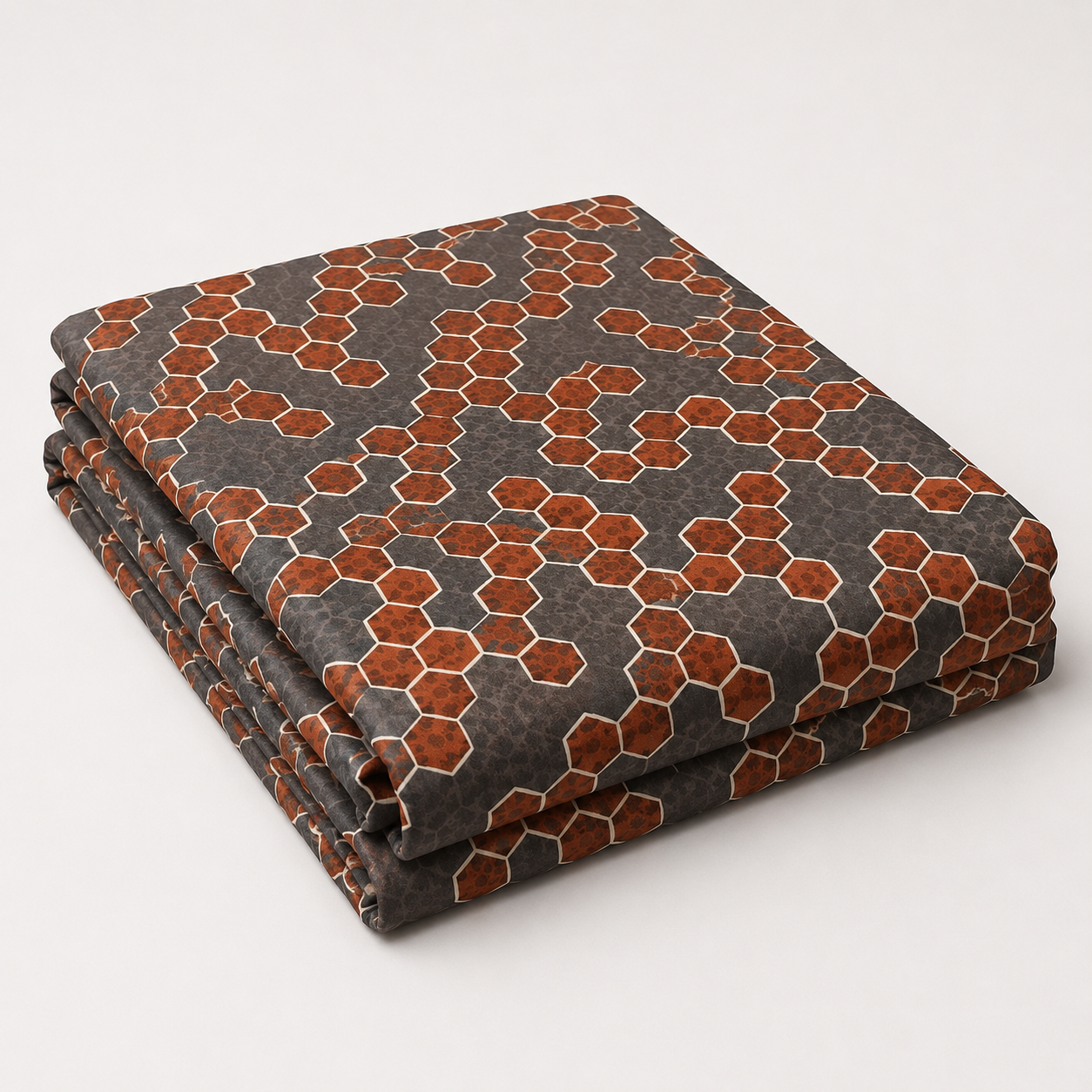 Aarniva Hotel Top Sheet Coverlet | Full XL/Queen/King | Soft & Lightweight | Honeycomb Rust | Hotel Collection