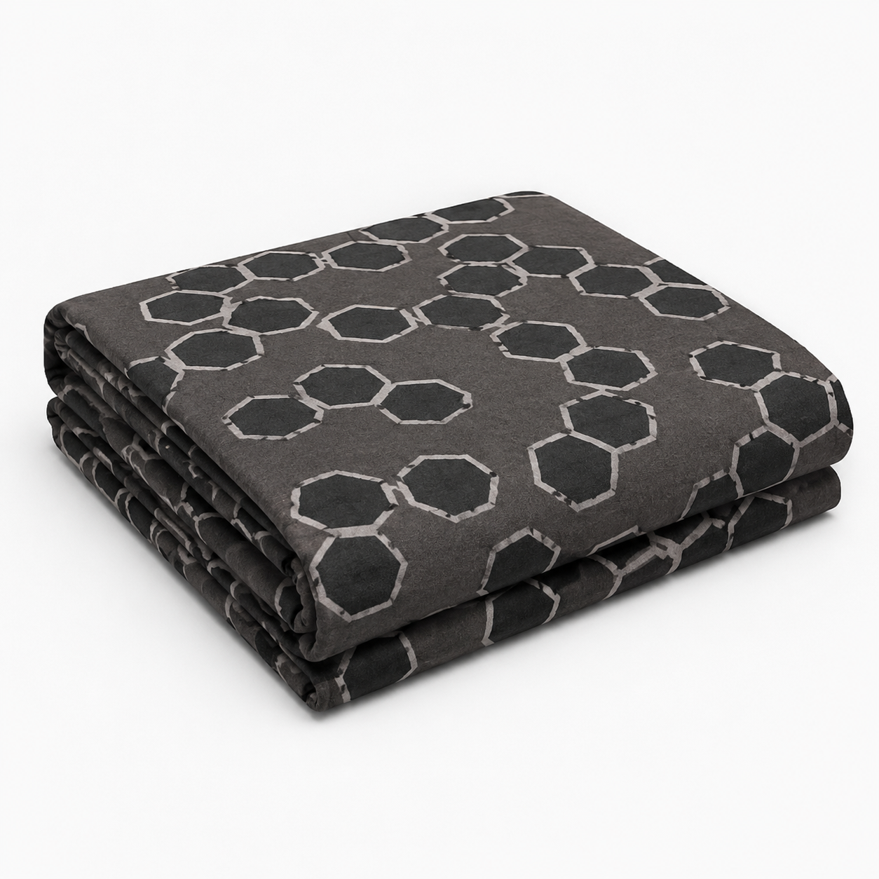 Aarniva Hotel Top Sheet Coverlet | Full XL/Queen/King | Soft & Lightweight | Honeycomb Charcoal | Hotel Collection