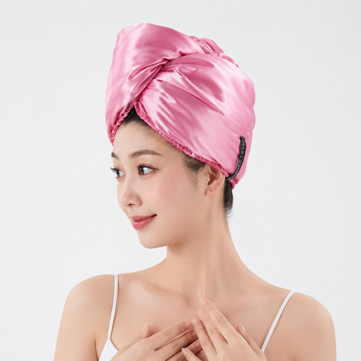 Aarniva Satin & Microfiber Hair-Drying Turban | Soft & Quick-Drying