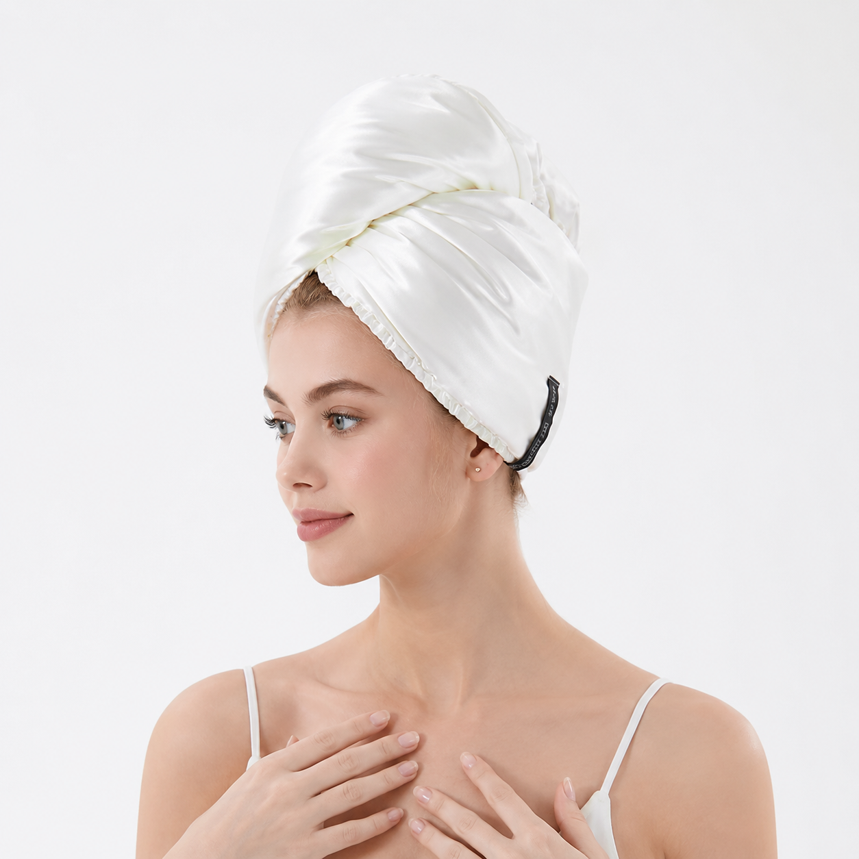 Aarniva Satin & Microfiber Hair-Drying Turban | Soft & Quick-Drying