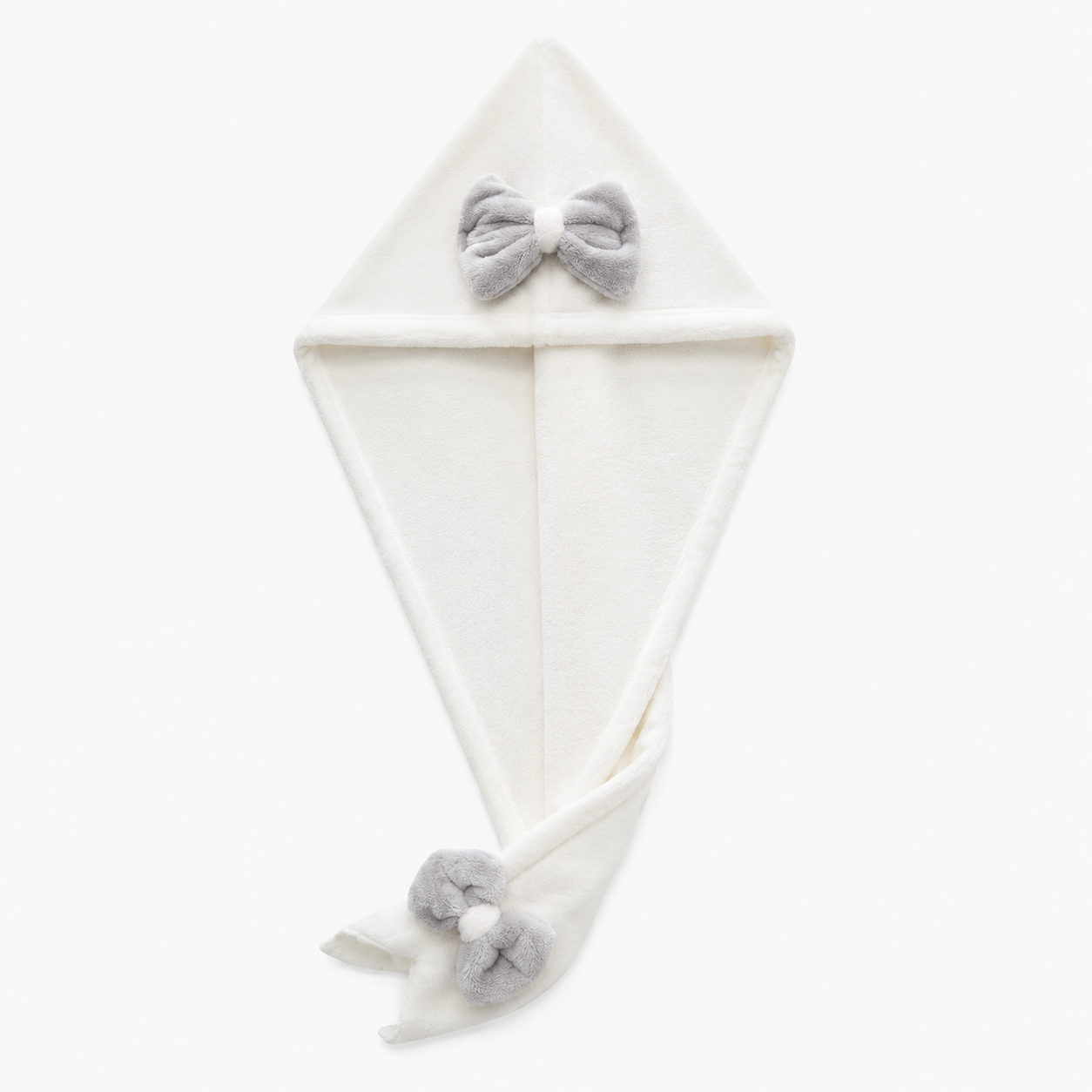 Aarniva Microfiber Hair-Drying Towel | Super Absorbent & Quick-Drying | Double-Layer Bow Design