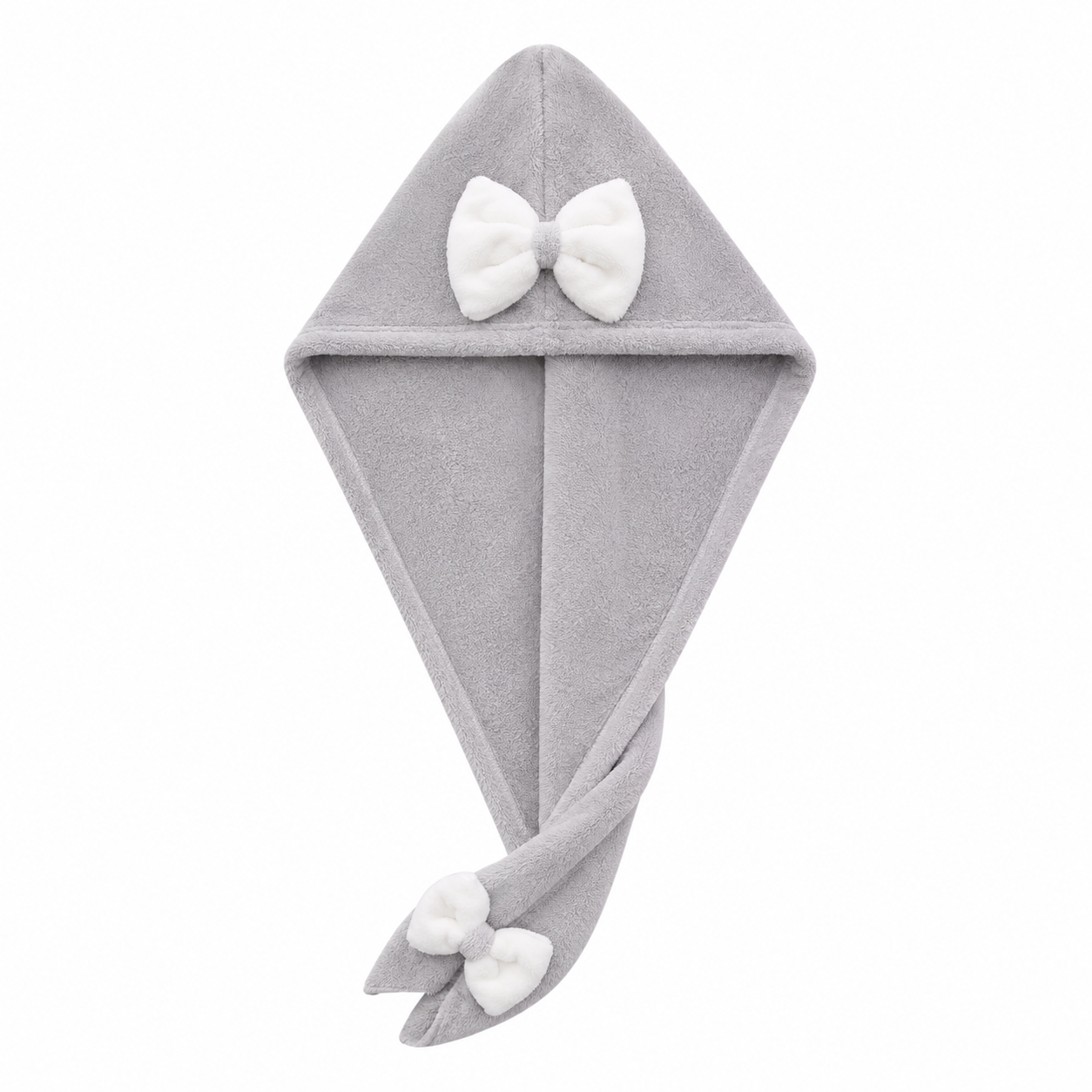 Aarniva Microfiber Hair-Drying Towel | Super Absorbent & Quick-Drying | Double-Layer Bow Design