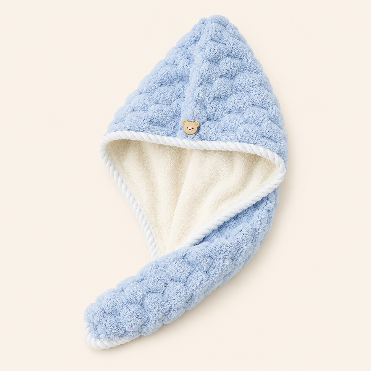 Aarniva Double-Sided Microfiber Hair-Drying Wrap | Soft & Quick-Drying | Plush Textured Design