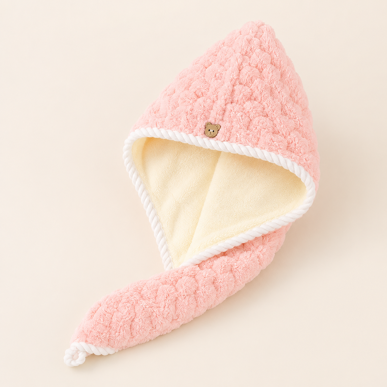 Aarniva Double-Sided Microfiber Hair-Drying Wrap | Soft & Quick-Drying | Plush Textured Design