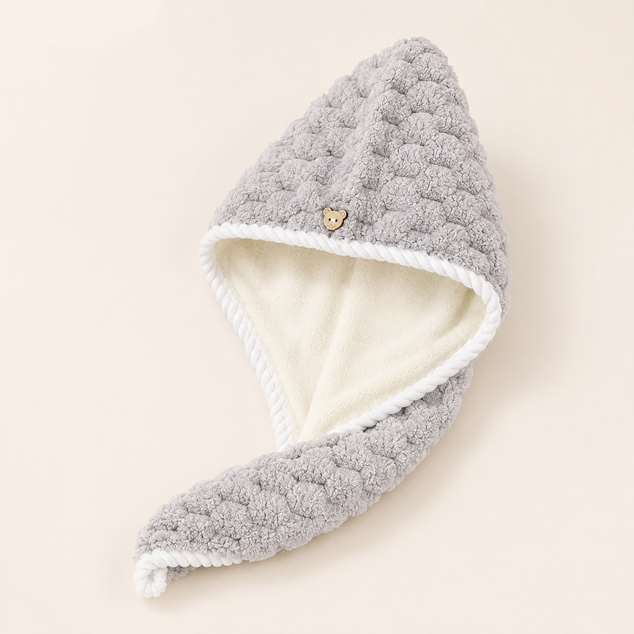 Aarniva Double-Sided Microfiber Hair-Drying Wrap | Soft & Quick-Drying | Plush Textured Design
