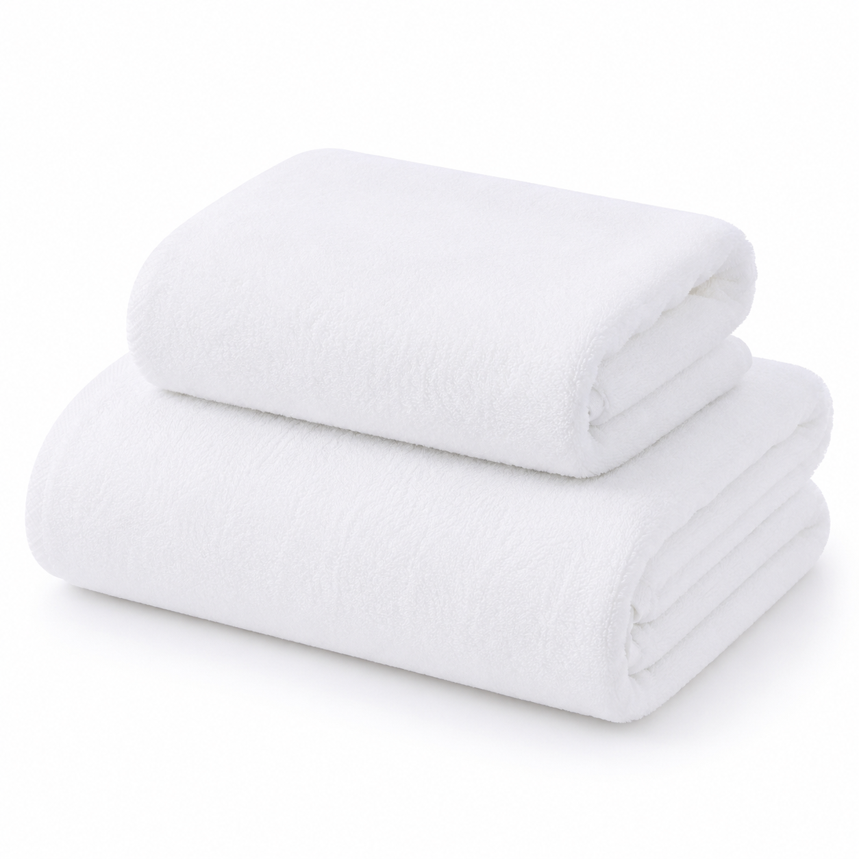 Aarniva Cotton Hotel Bath Towels | Ultra-Soft & Highly Absorbent |  90 × 180 cm |Classic White