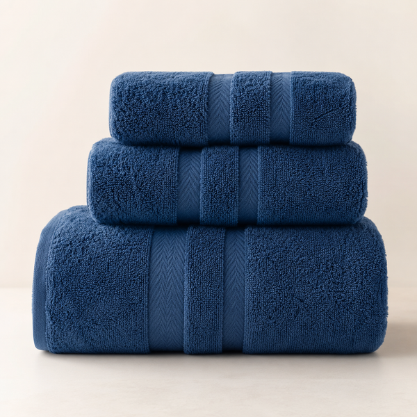 Aarniva 100% Cotton Towel Set | Soft, Absorbent & Lint-Free | Multi-Size | 3-Piece Set