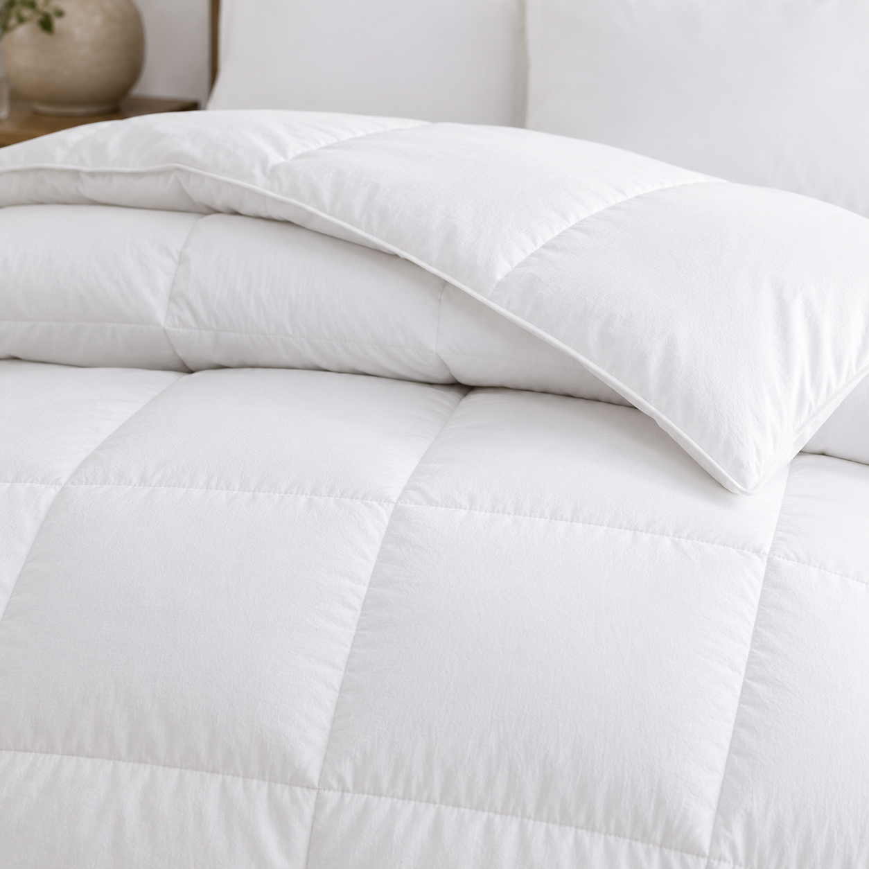 Aarniva Hotel Comforter Set | Twin/Queen/King | Ultra-Soft Microfiber | Classic White | Luxury Hotel Collection