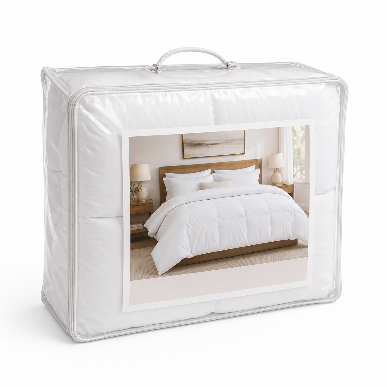 Aarniva Hotel Comforter Set | Twin/Queen/King | Ultra-Soft Microfiber | Classic White | Luxury Hotel Collection