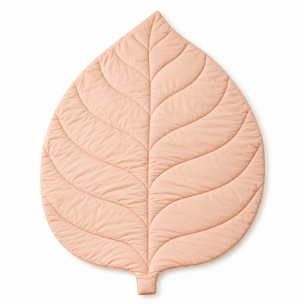 Aarniva Leaf-Shaped Quilted Baby Play Mat | Soft & Padded | Ultra-Cozy Nursery Mat | Leaf Design | Baby Sheet