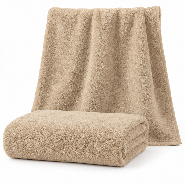 Aarniva 100% Cotton Bath Towel Set | 2-Piece Set | Soft & Absorbent | Solid Colour | 6 Variants