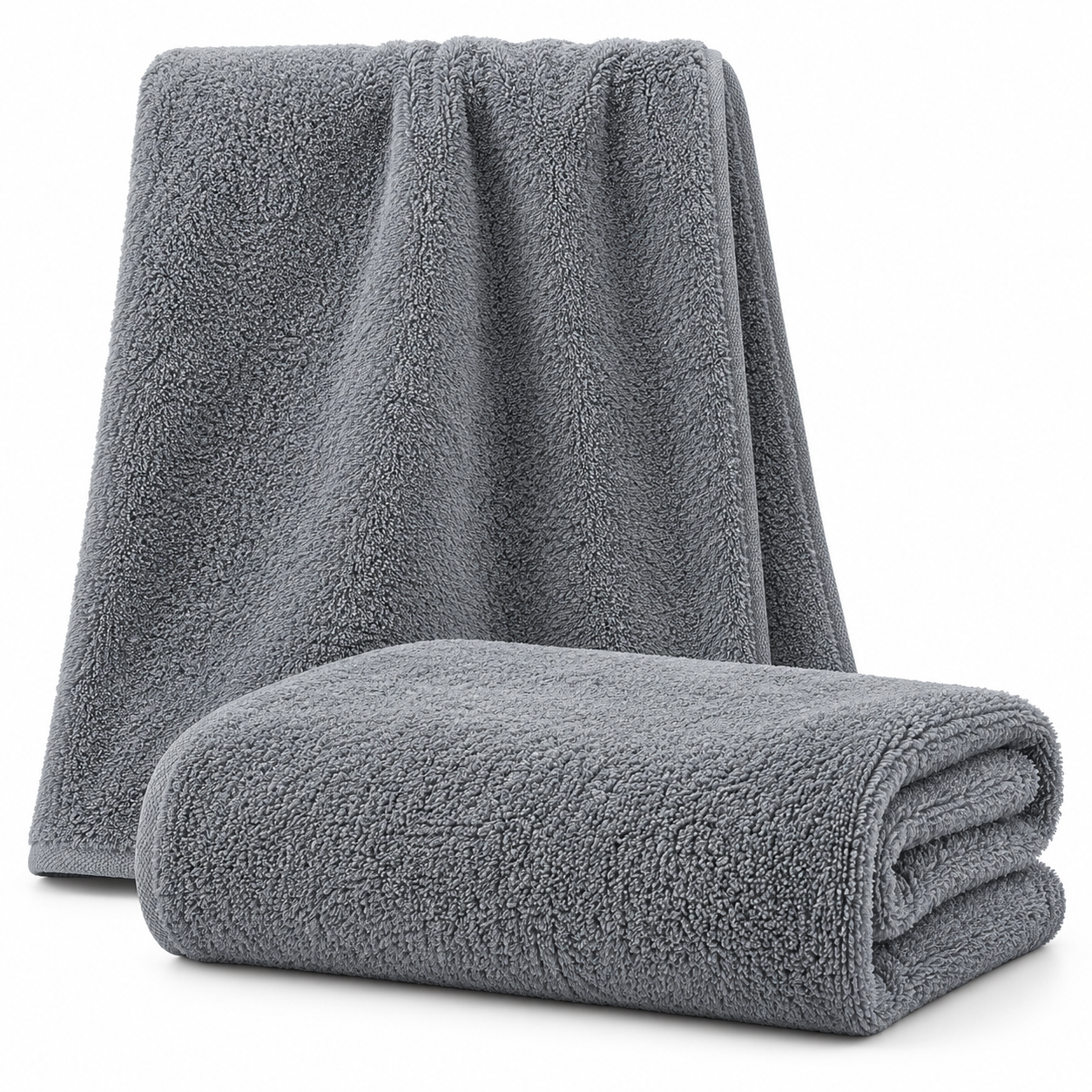 Aarniva 100% Cotton Bath Towel Set | 2-Piece Set | Soft & Absorbent | Solid Colour | 6 Variants