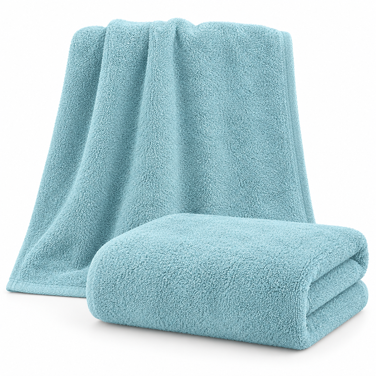 Aarniva 100% Cotton Bath Towel Set | 2-Piece Set | Soft & Absorbent | Solid Colour | 6 Variants
