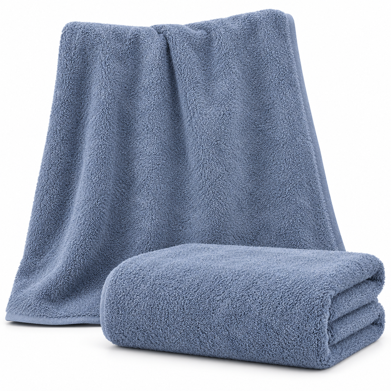 Aarniva 100% Cotton Bath Towel Set | 2-Piece Set | Soft & Absorbent | Solid Colour | 6 Variants