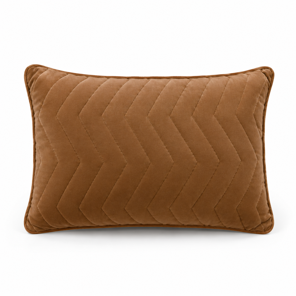 Aarniva Zigzag Quilted Pillow | 27 x 17 in | Soft Microfiber Fill | Plush & Supportive | Solid Colour Design | 1-Piece