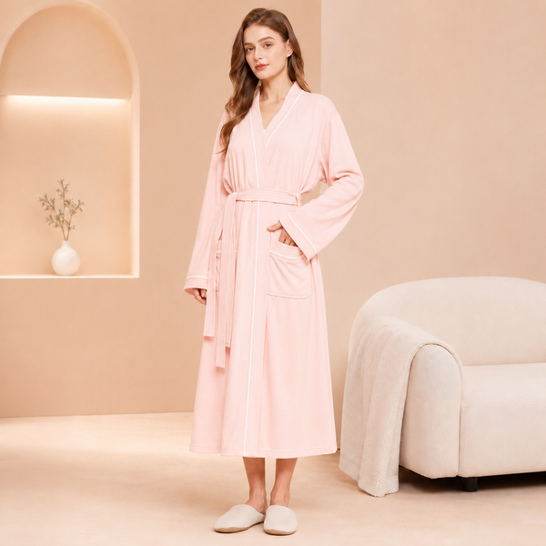 Aarniva Muslin Bathrobe | Ultra-Soft & Breathable | Classic White