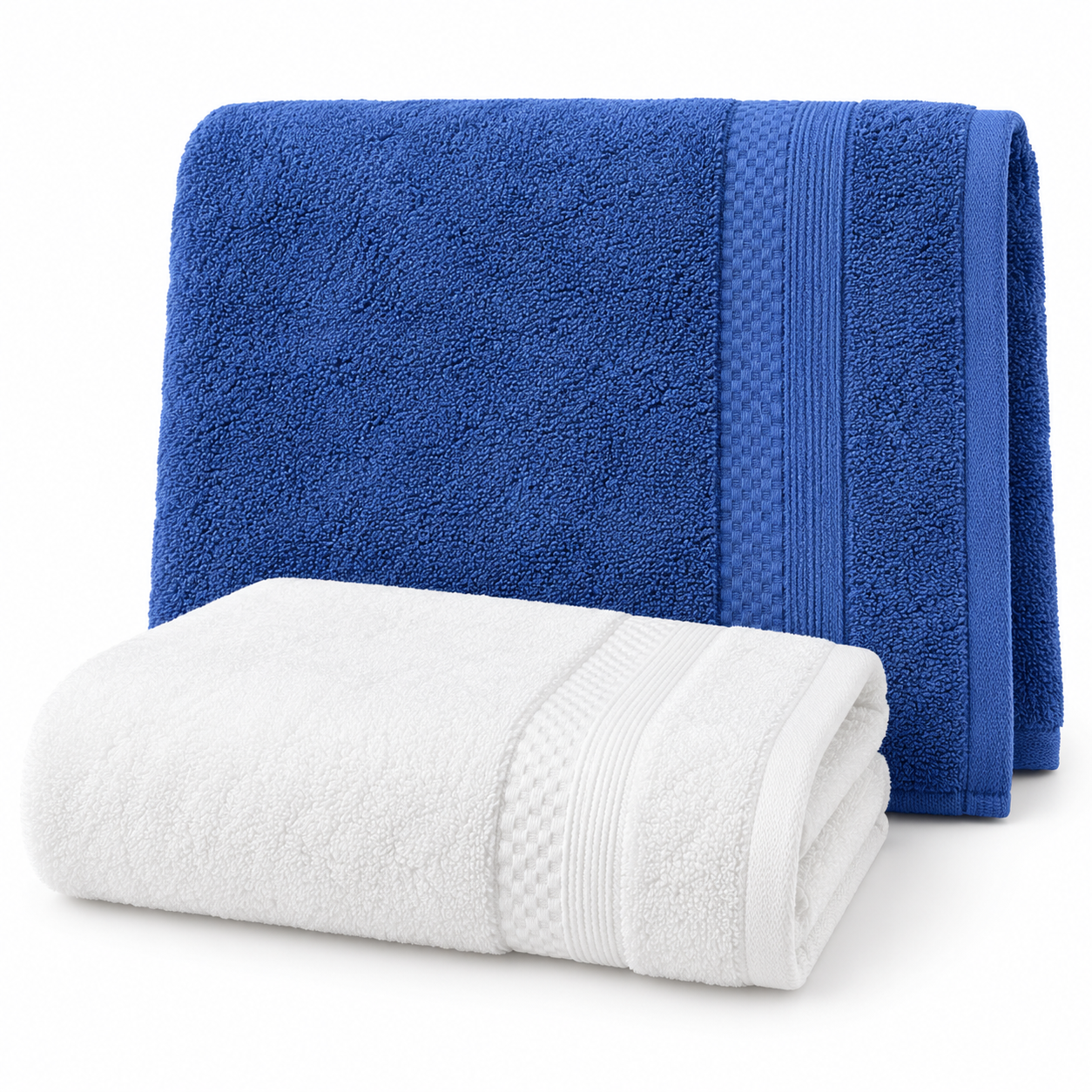 Aarniva Bath, Hand & Face Towel Set | Soft & Comfortable | Striped & Solid Designs | 6-Piece Set