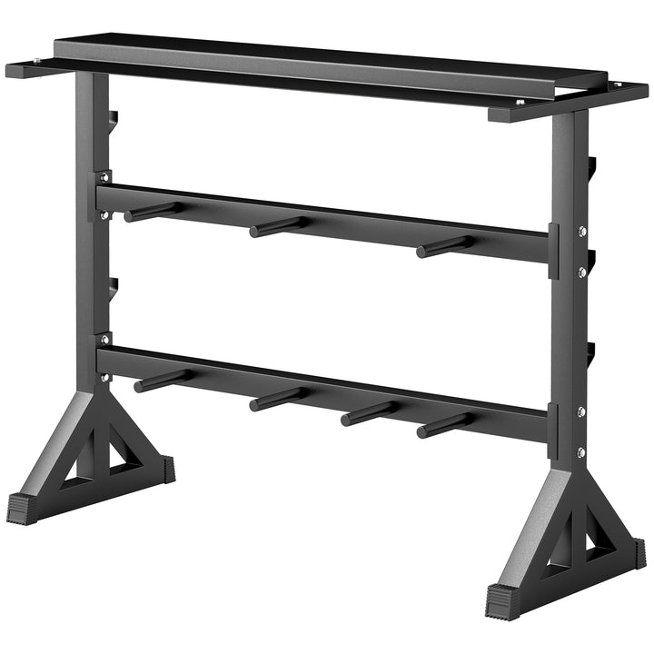 Soozier 1100LBS Capacity Weight Rack, Weight Plate Rack, and Dumbbell Rack for Home Gym Storage