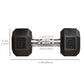 Soozier Rubber Dumbbells Weight Set, Total 30lbs(15lbs Each) Dumbbell Hand Weight for Body Fitness Training for Home Office Gym, Black