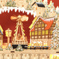 HOMCOM Wooden Christmas Advent Calendar, Lighted 24 Days Xmas Calendar House, Christmas Table Decoration with Countdown Drawers, Bible Characters, Battery Operated, Natural