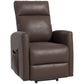 HOMCOM Power Lift Recliner Chair with Remote Control Side Pocket for Living Room Home Office Study Black