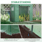 Outsunny 6.6' x 2.5' x 5.5' Patio Hot House, Walk-in Garden Greenhouse with Steel Frame, Door, Window for Balcony, Patio, Green