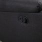 HOMCOM 2 Seater Reclining Chair, Loveseat Recliner Sofa with Footrest and Split Backrest, Dark Grey