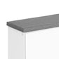 HOMCOM Shoe Bench with Storage, Upholstered Entryway Bench with Adjustable Shelves, Cushion for Living Room, Hallway, White