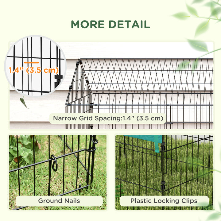 PawHut 87" Small Animal Cage with Roof, Indoor/Outdoor Use,  for Chicken, Rabbits, Chinchillas, Green