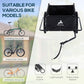Aosom Bike Cargo Trailer Bicycle Luggage Carrier Cart with Cover Black Red
