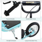 Aosom Youth Kick Scooter with Adjustable Handlebar and 16'' Inflatable Rubber Wheel for Kids and Teens 5+ Year Old, Blue